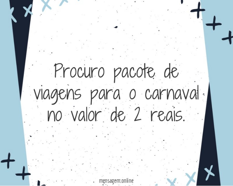 Procuro pacote de viagens