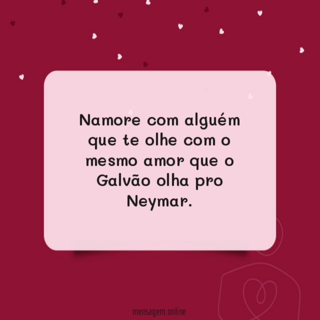 Namore com alguém que te