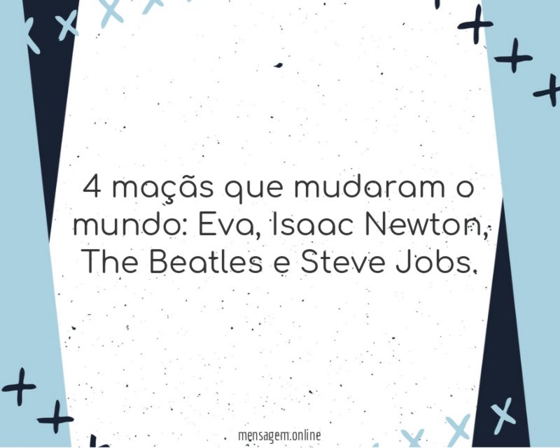 4 maçãs que mudaram