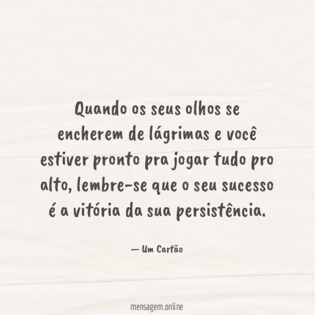 Quando os seus olhos se encherem