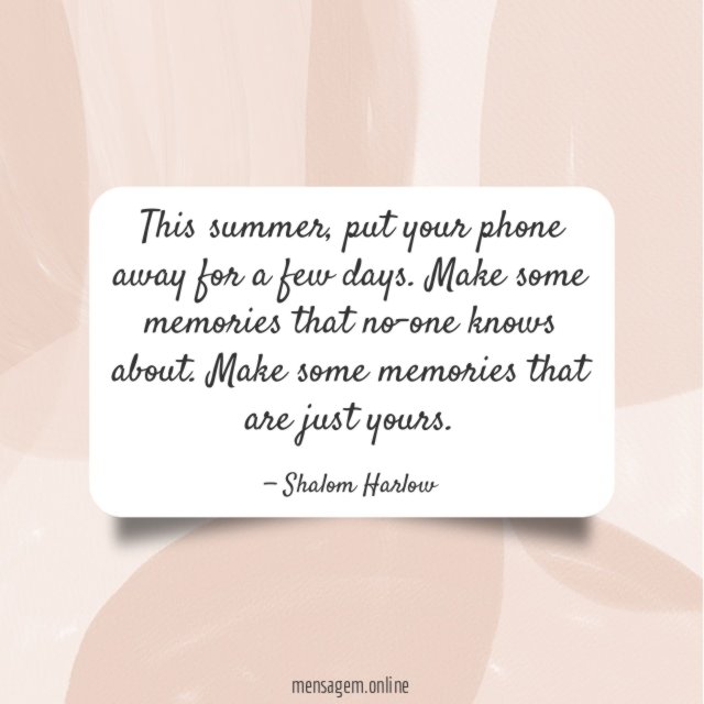 This summer