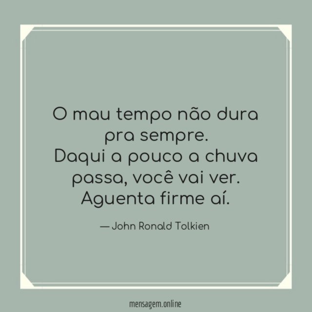 Aguenta firme aí