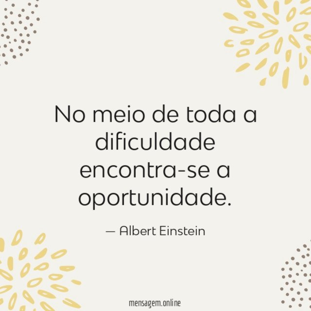 No meio de toda a dificuldade