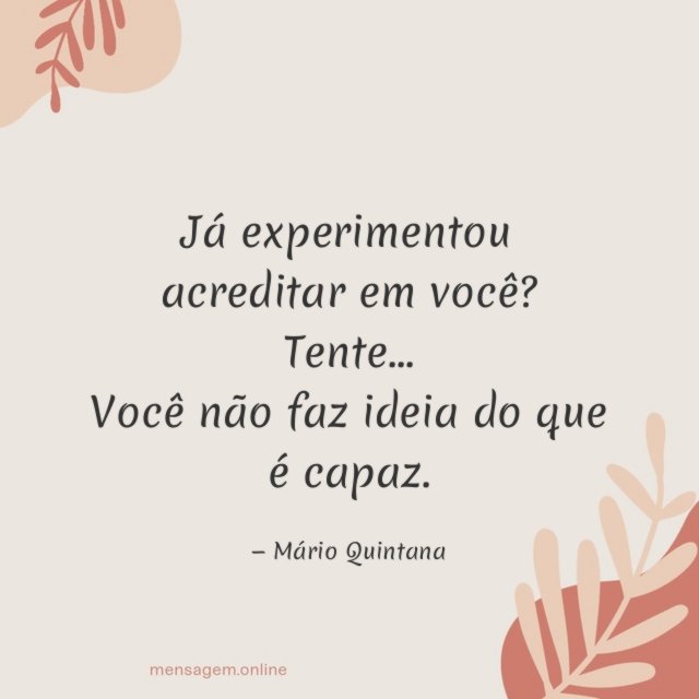 Acreditar em você