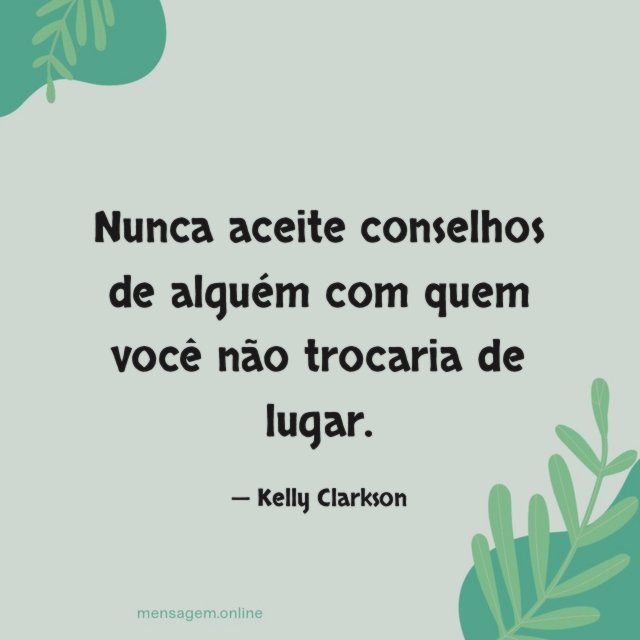Você não trocaria de lugar