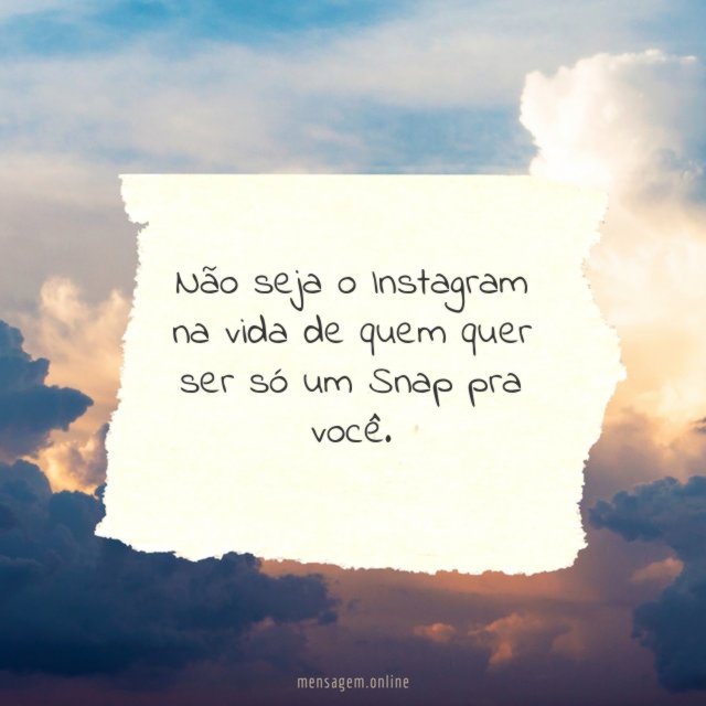 Não seja o Instagram