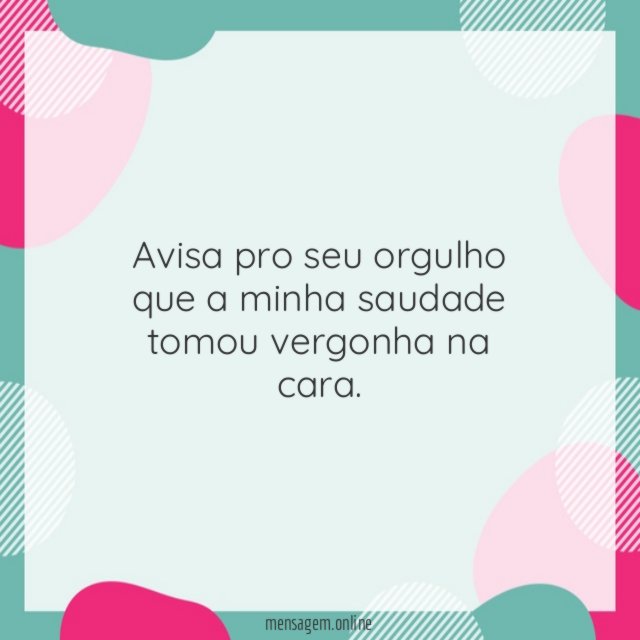 Avisa pro seu orgulho