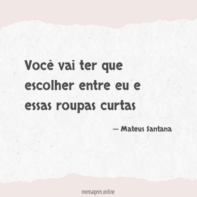 Você vai ter que escolher