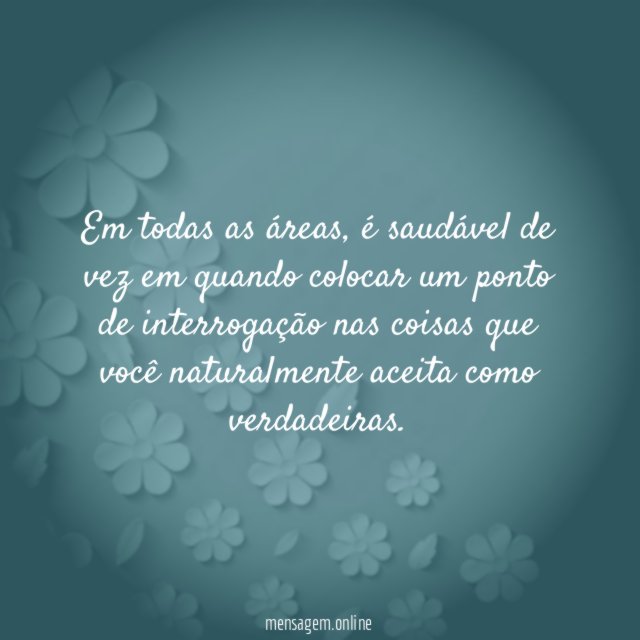 Em todas as áreas