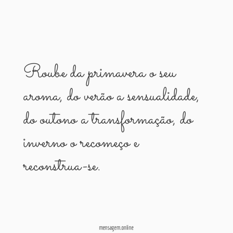 Roube da primavera o seu aroma