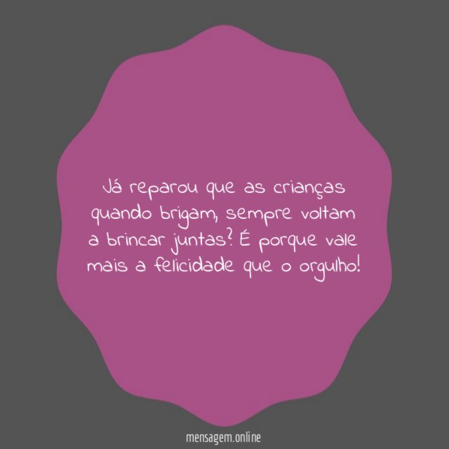 Já reparou que as