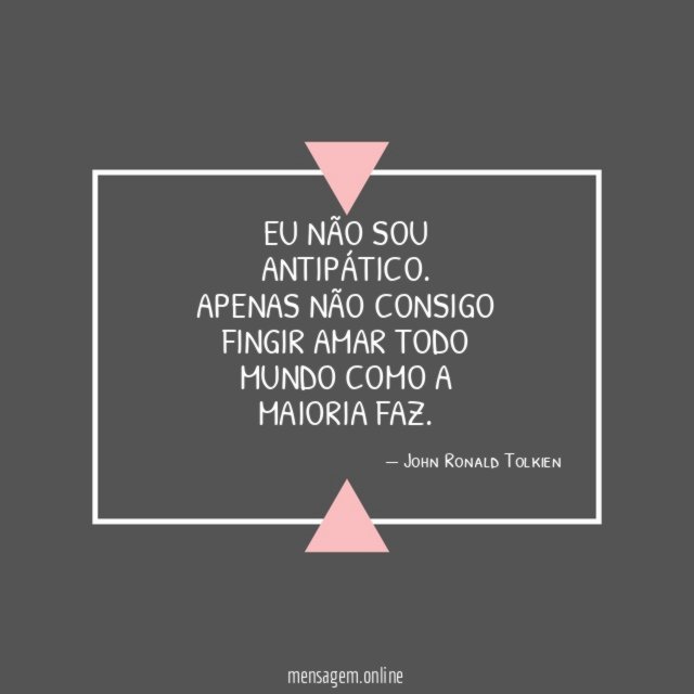 Eu não sou antipático