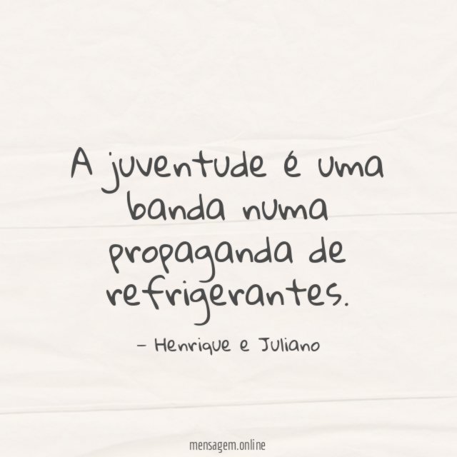 A juventude é uma banda