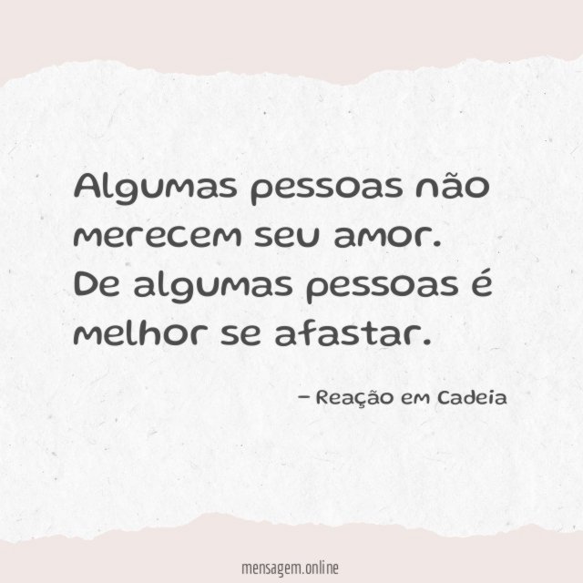 É melhor se afastar