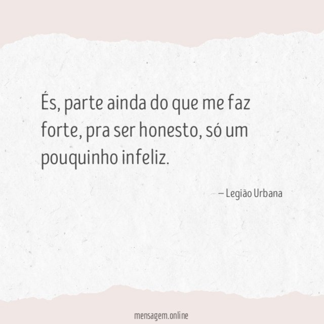 Só um pouquinho infeliz