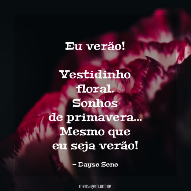Eu verão!