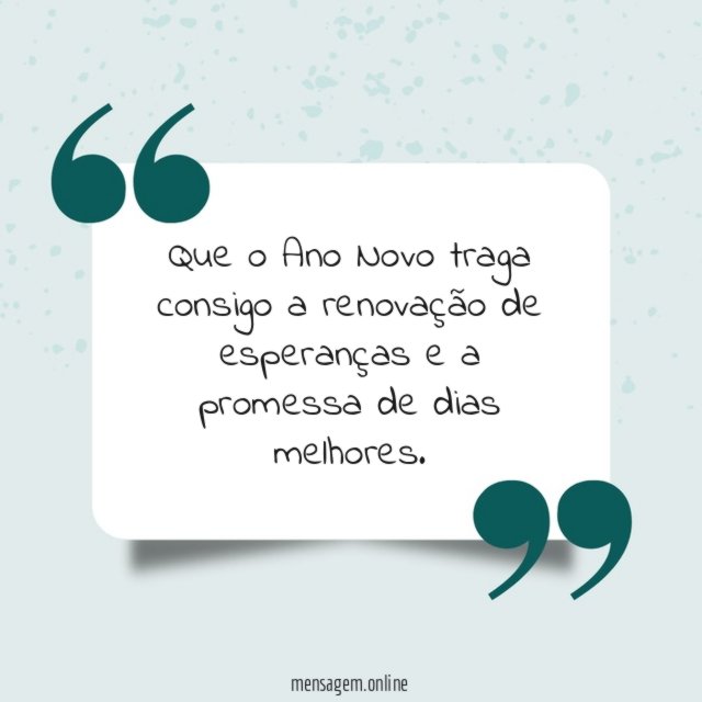 Renovação de Esperanças