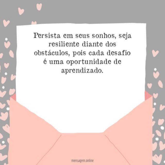 Persistência e Resiliência