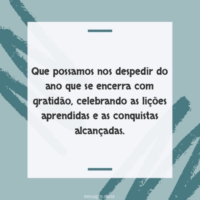 Despedida com Gratidão