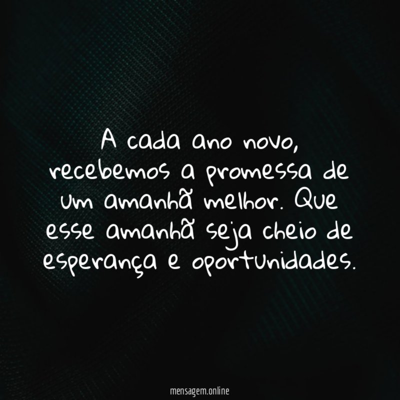 Amanhã é uma Promessa