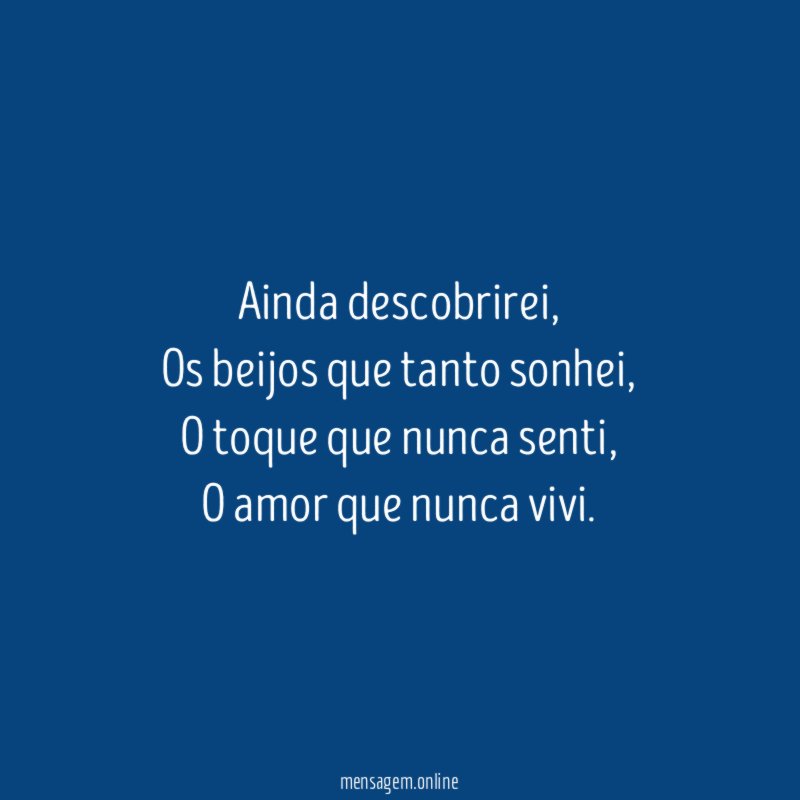 Ainda descobrirei