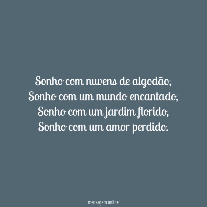 Sonho com nuvens de algodão