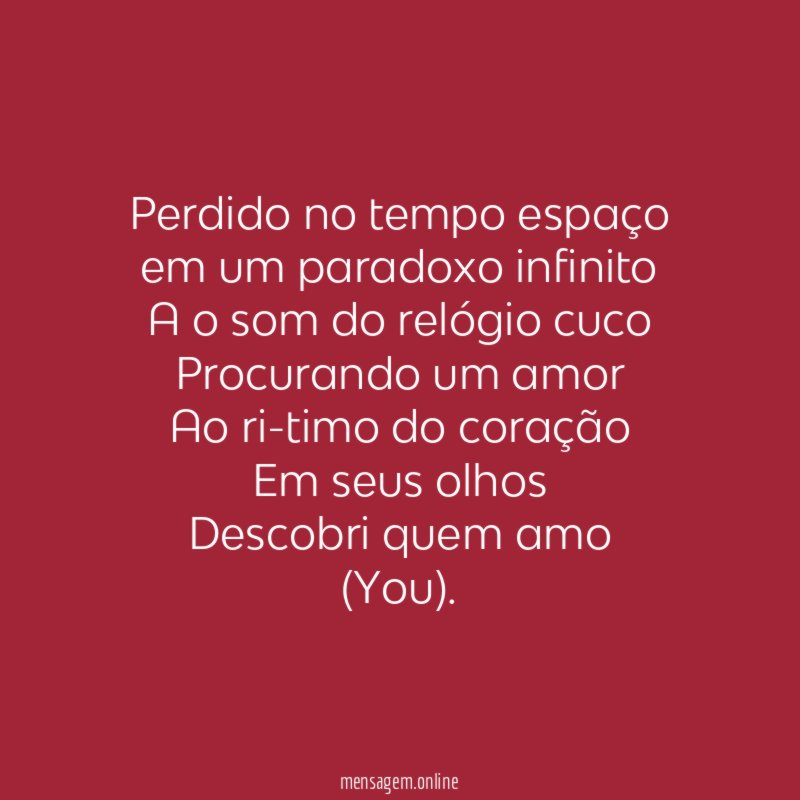 Perdido no tempo espaço em um paradoxo infinito A