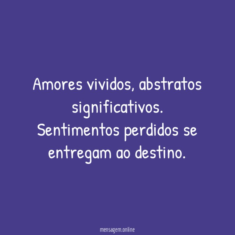 Amores vividos