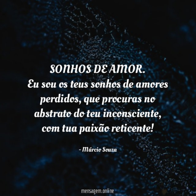 SONHOS DE AMOR