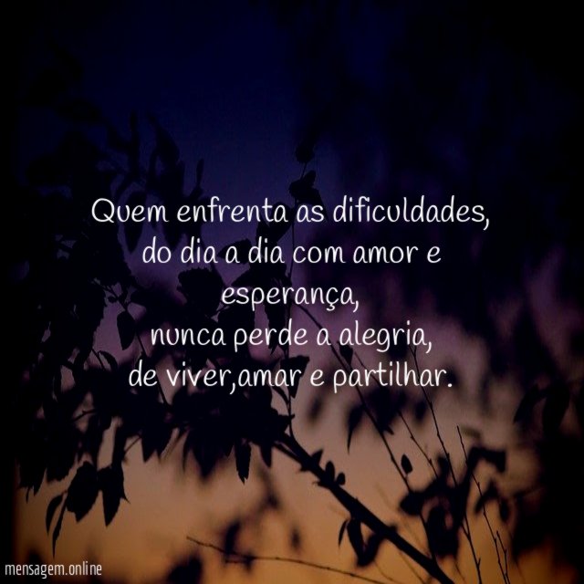Quem enfrenta as dificuldades