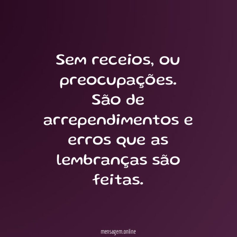 Sem receios