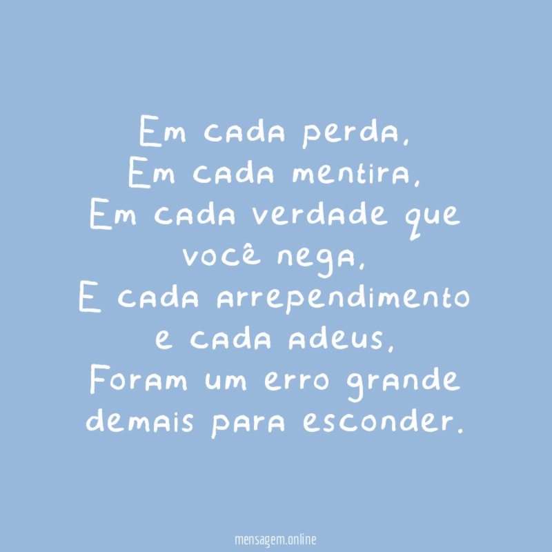 Em cada perda