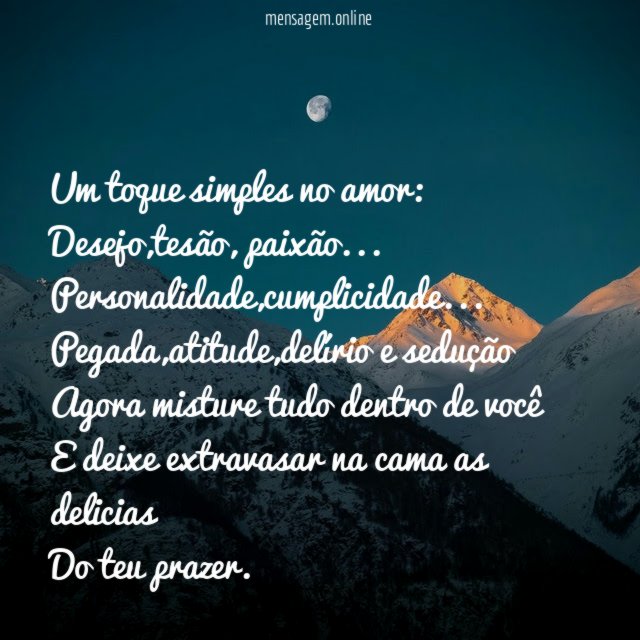 Um toque simples no amor