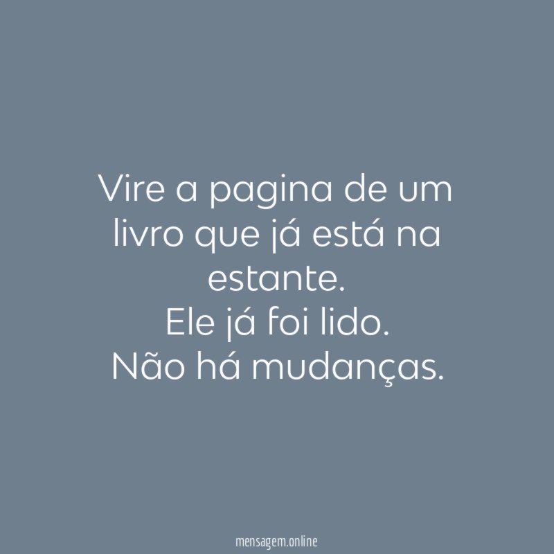 Vire a pagina de um livro que já está na estante