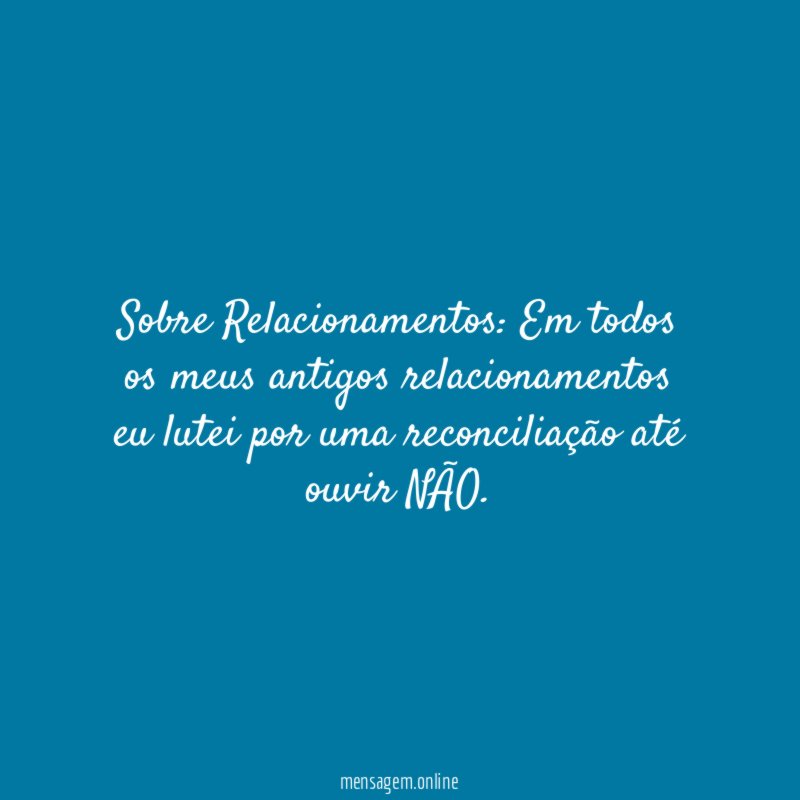 Sobre Relacionamentos