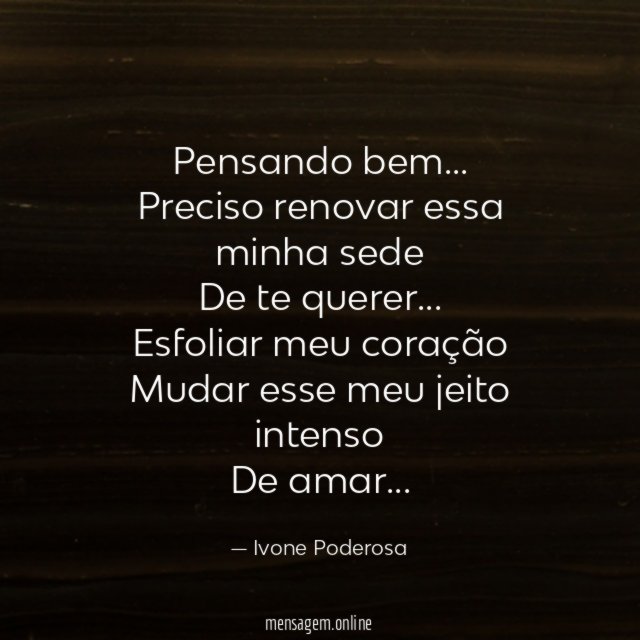 Pensando bem