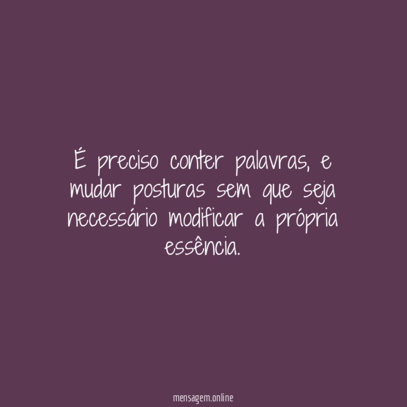 É preciso conter palavras