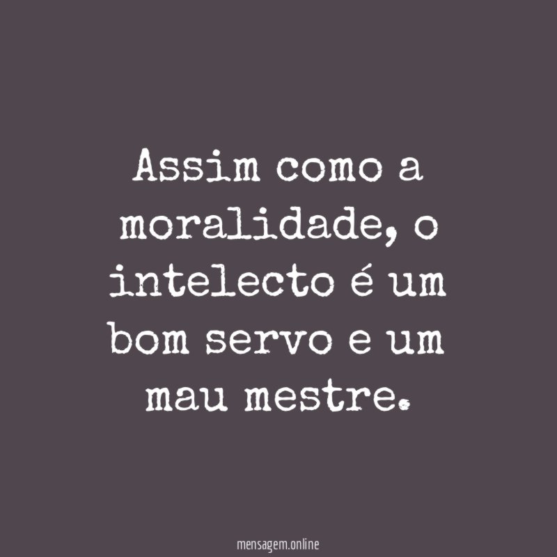 Assim como a moralidade
