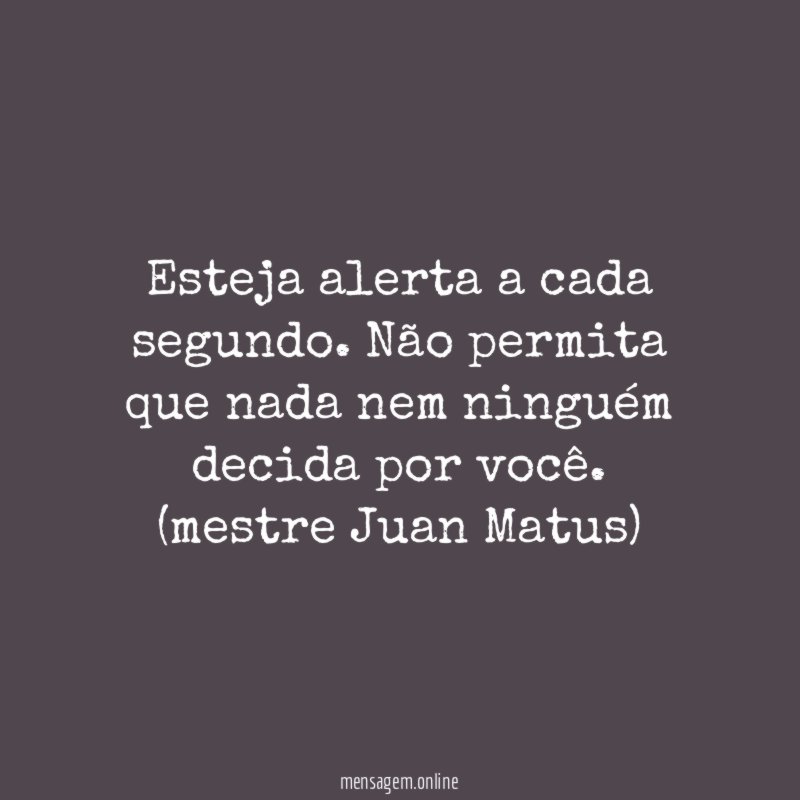Esteja alerta a cada segundo