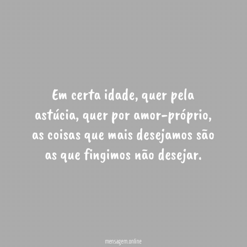 Em certa idade