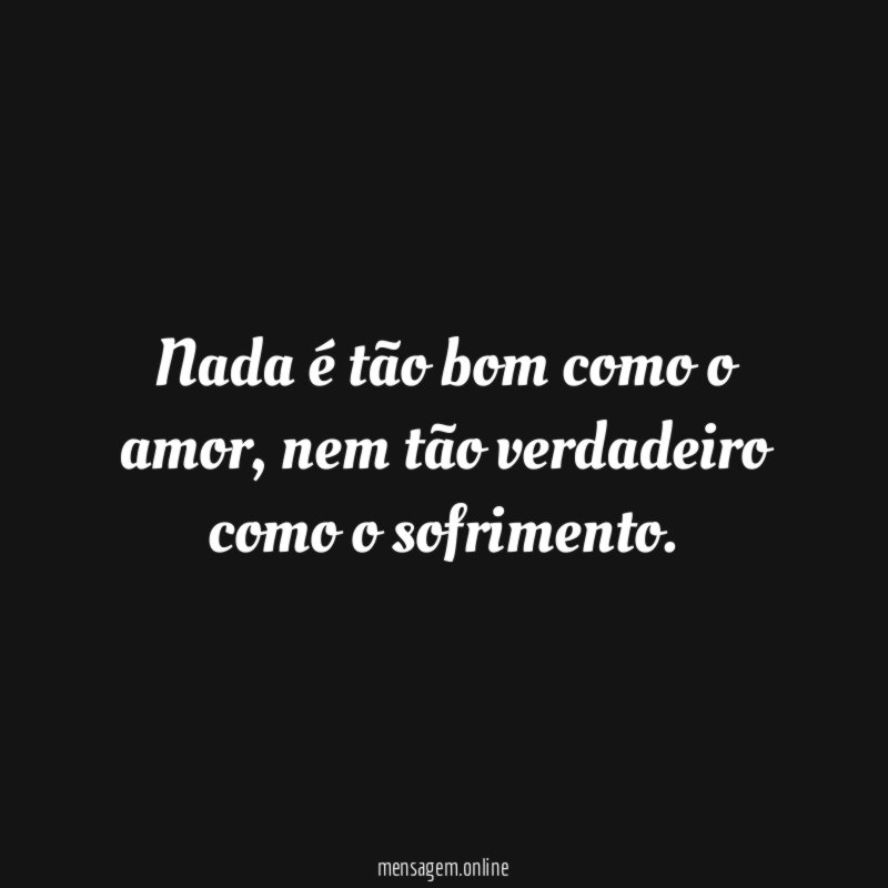 Nada é tão bom como o amor
