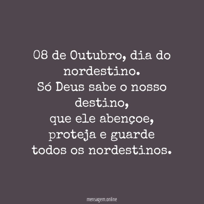 08 de Outubro