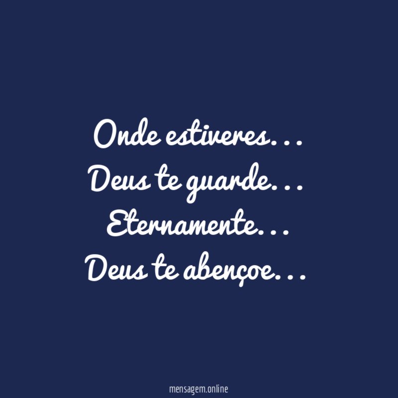 Onde estiveres