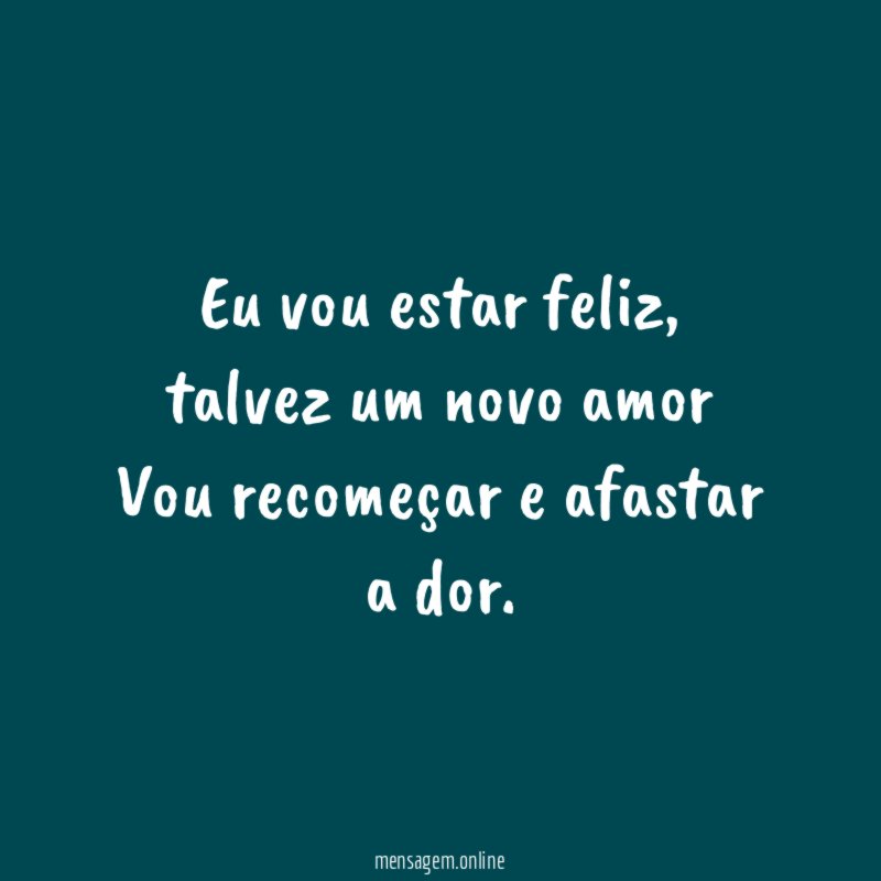 Eu vou estar feliz