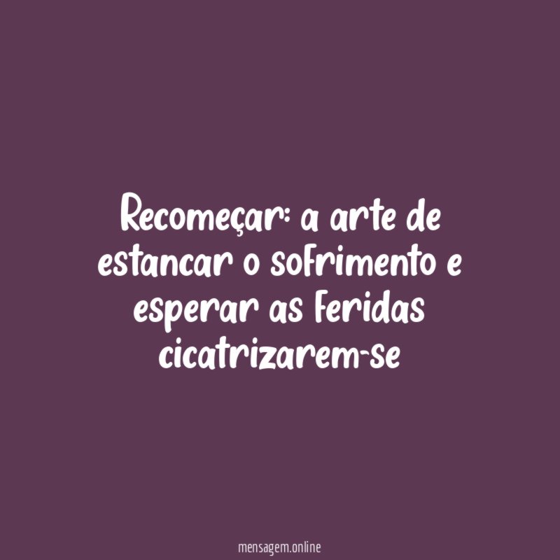 Recomeçar