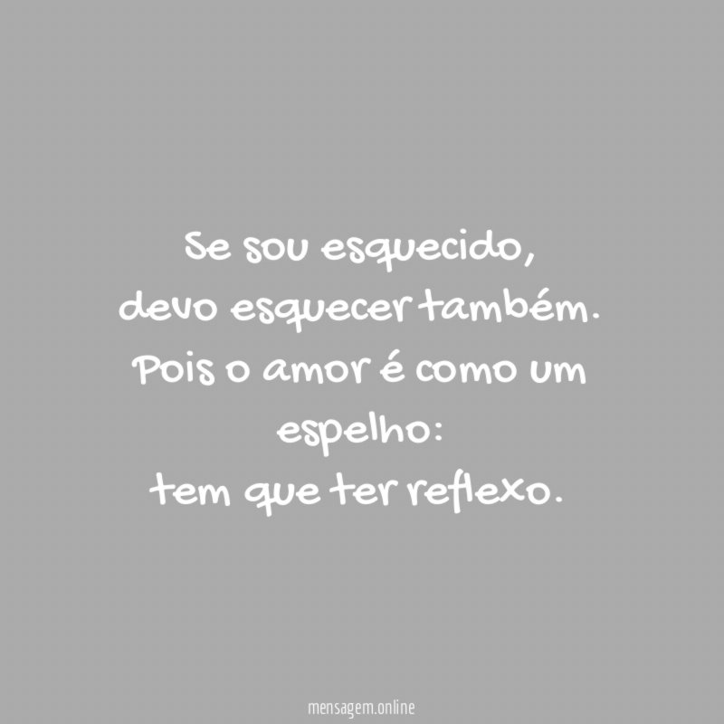 Se sou esquecido