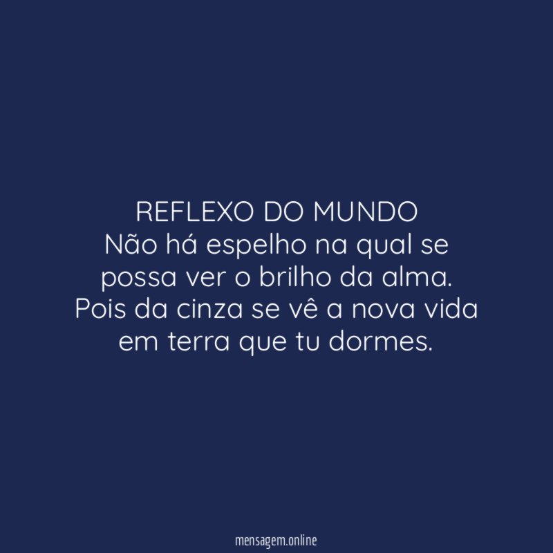 REFLEXO DO MUNDO