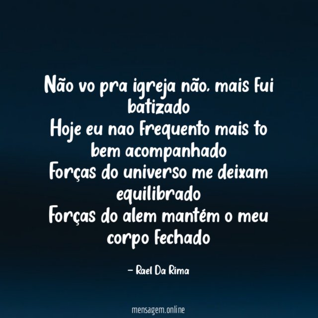 Não vo pra igreja não