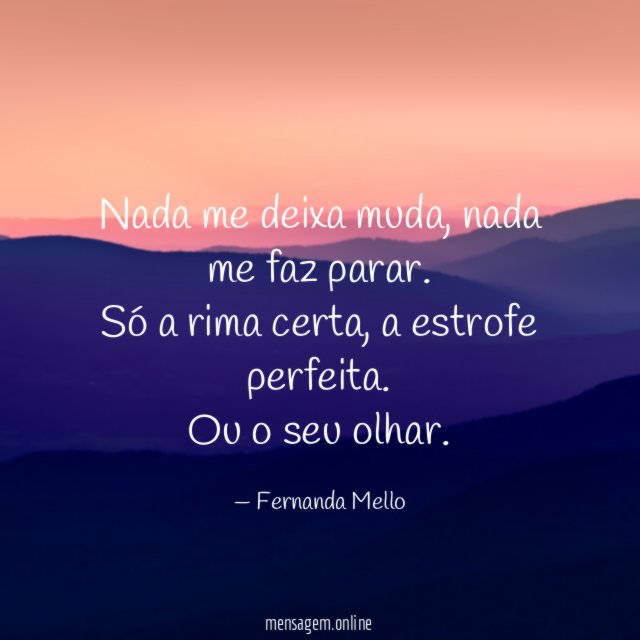 Nada me deixa muda