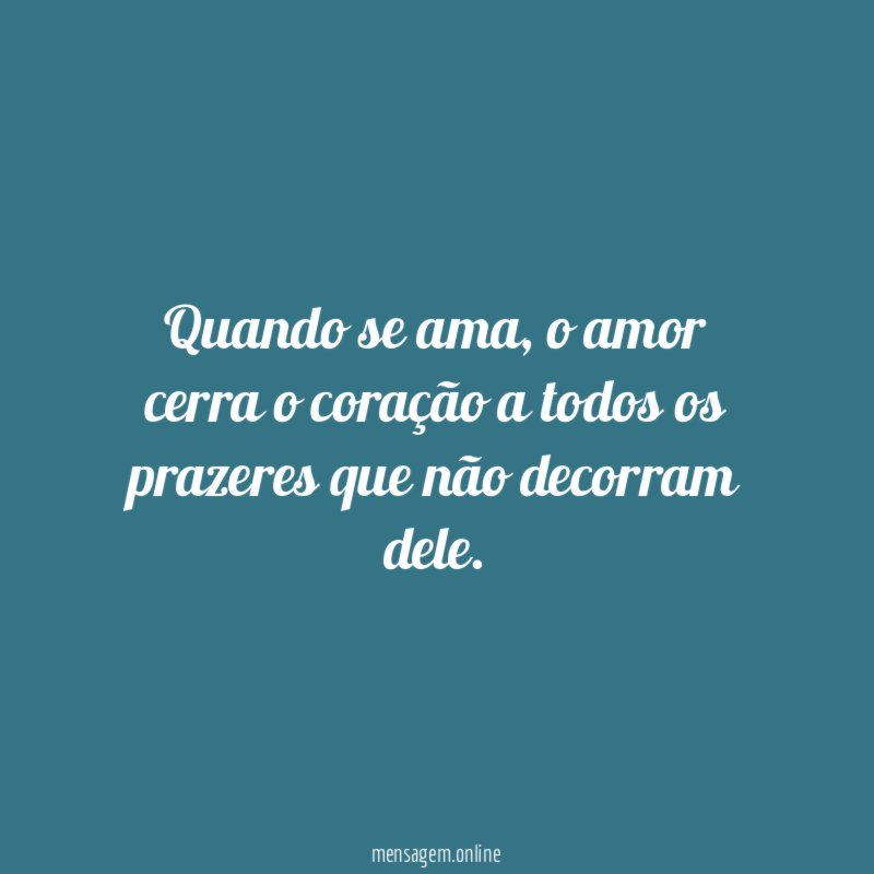 Quando se ama